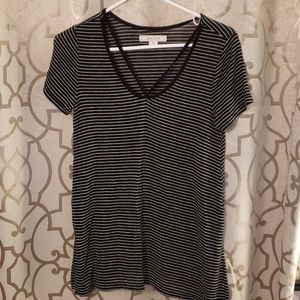 Striped Adam Levine skater top